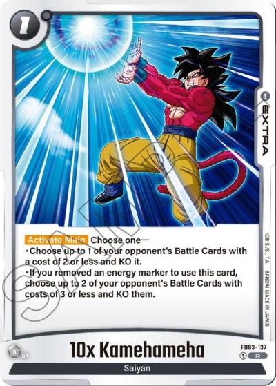 10x Kamehameha FB03-137 Raging Roar Fusion World card