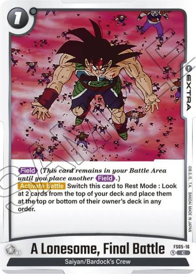 A Lonesome Final Battle FS05-16 Starter Deck 5: Bardock Fusion World card