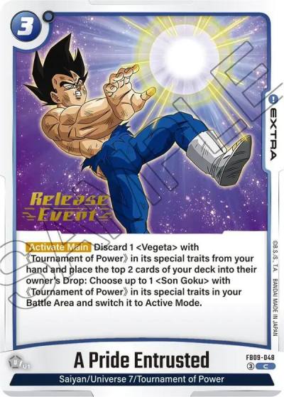 A Pride Entrusted FB09-048 Dual Evolution Release Event Cards Fusion World card