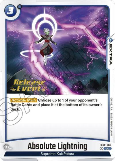 Absolute Lightning FB02-068 Blazing Aura Release Event Cards Fusion World card