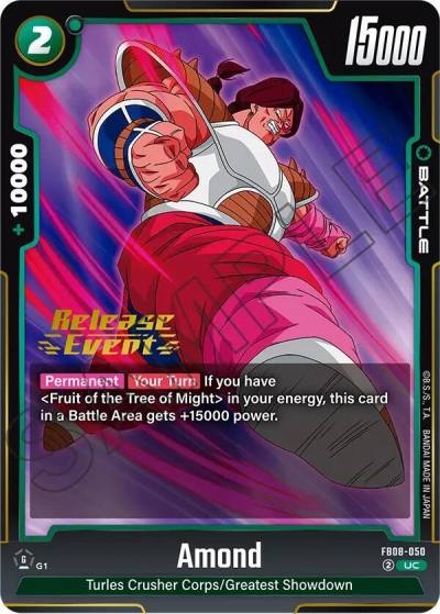 Amond FB08-050 Saiyan's Pride Release Event Cards Fusion World card