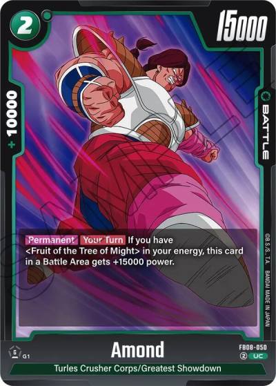Amond FB08-050 Saiyan's Pride Fusion World card