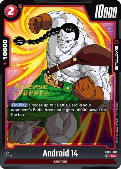 Android 14 FB06-007 Rivals Clash Release Event Cards Fusion World card