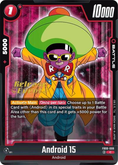 Android 15 FB06-008 Rivals Clash Release Event Cards Fusion World card
