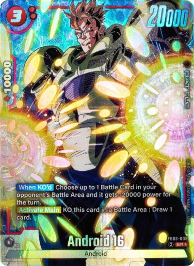 Android 16 Alternate Art FB06-009 Rivals Clash Fusion World card