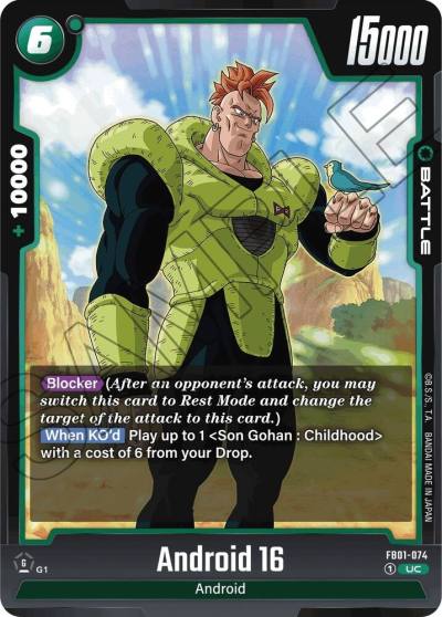 Android 16 FB01-074 Awakened Pulse Fusion World card