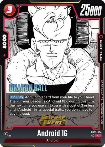 Android 16 FB07-004 Manga Booster 02 Release Event Cards Fusion World card