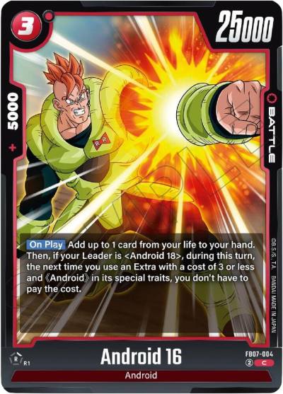 Android 16 FB07-004 Wish For Shenron Fusion World card