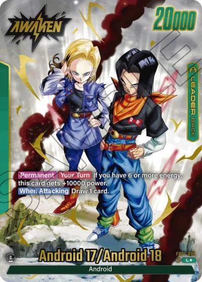 Android 17 Alternate Art FB01-070 Awakened Pulse Fusion World card