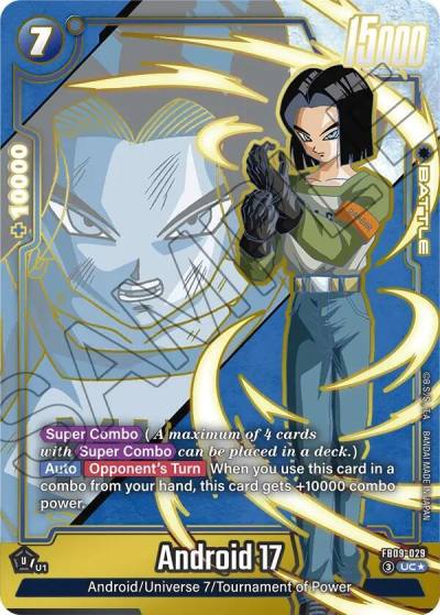 Android 17 Alternate Art FB09-029 Dual Evolution Fusion World card