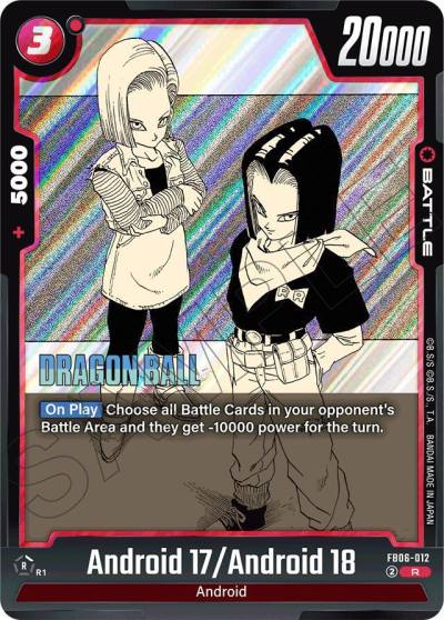 Android 17 Android 18 FB06-012 Manga Booster 01 Fusion World card