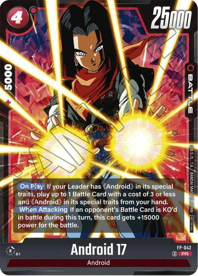 Android 17 FB-042 Fusion World Promotion Cards and Packs Fusion World card