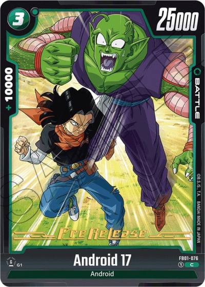 Android 17 FB01-076 Awakened Pulse Pre-Release Cards Fusion World card