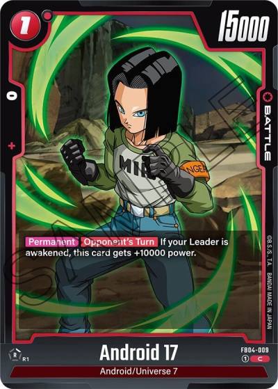 Android 17 FB04-009 Ultra Limit Fusion World card