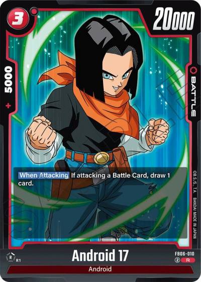 Android 17 FB06-010 Rivals Clash Fusion World card