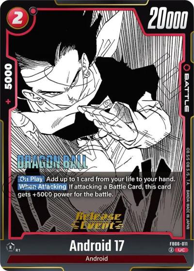 Android 17 FB06-011 Manga Booster 01 Release Event Cards Fusion World card