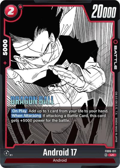 Android 17 FB06-011 Manga Booster 01 Fusion World card