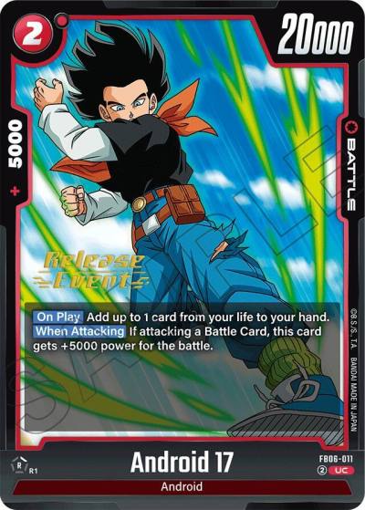 Android 17 FB06-011 Rivals Clash Release Event Cards Fusion World card