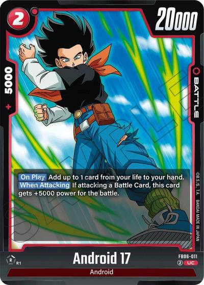 Android 17 FB06-011 Rivals Clash Fusion World card