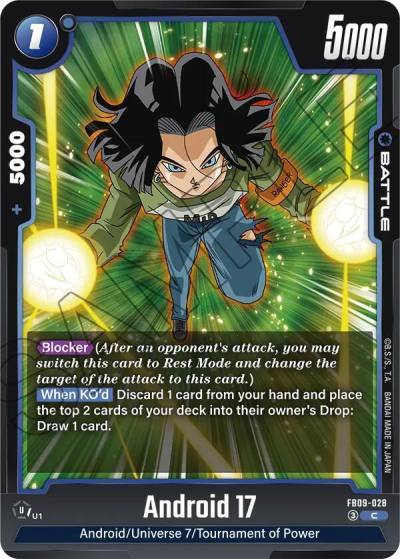 Android 17 FB09-028 Dual Evolution Fusion World card