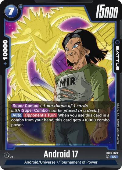 Android 17 FB09-029 Dual Evolution Fusion World card