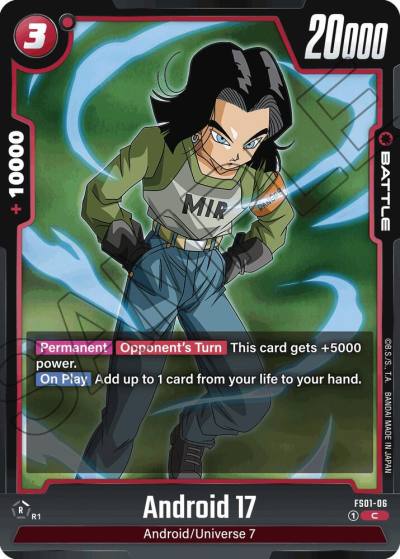 Android 17 FS01-06 Starter Deck 1: Son Goku Fusion World card