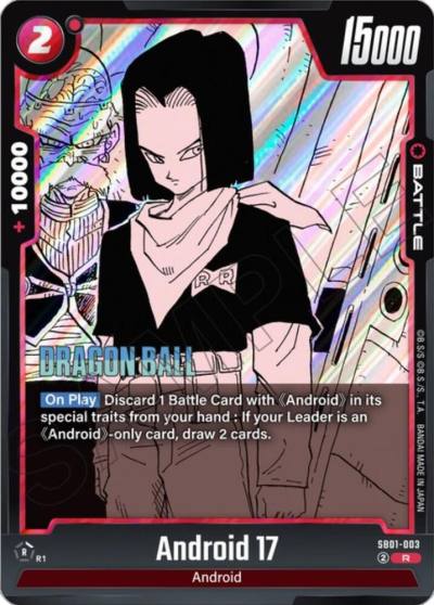Android 17 SB01-003 Manga Booster 01 Fusion World card