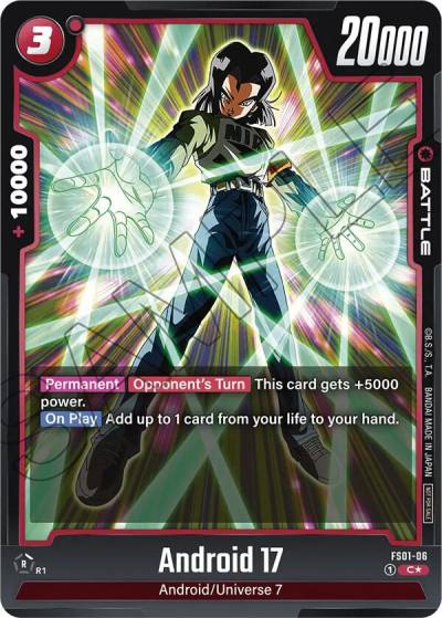 Android 17 Tournament Pack 01 FS01-06 Tournament and Championship Promos Fusion World card