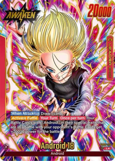 Android 18 Alternate Art FB06-001 Rivals Clash Fusion World card