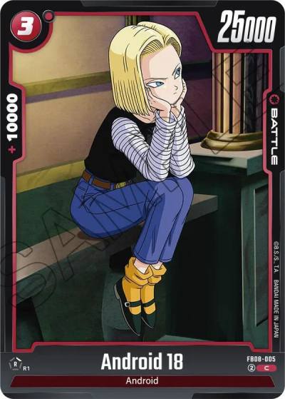 Android 18 FB08-005 Saiyan's Pride Fusion World card