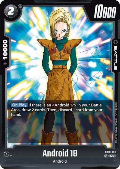 Android 18 FB10-103 Cross Force Fusion World card