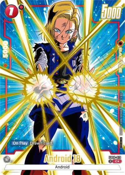 Android 18 Limited Pack 02 Alternate Art FB07-013 Tournament and Championship Promos Fusion World card