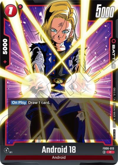 Android 18 Limited Pack 02 FB07-013 Tournament and Championship Promos Fusion World card