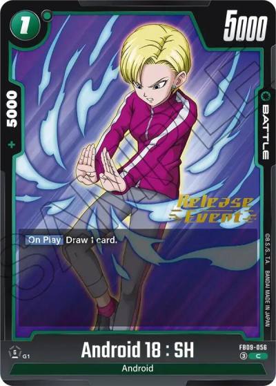 Android 18 SH FB09-056 Dual Evolution Release Event Cards Fusion World card