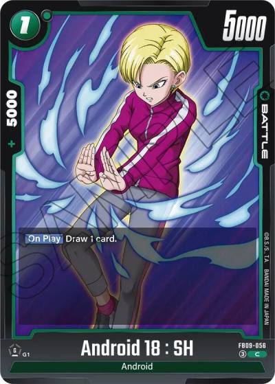 Android 18 SH FB09-056 Dual Evolution Fusion World card