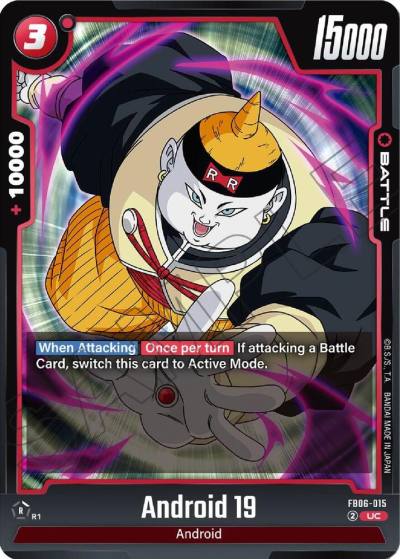 Android 19 FB06-015 Rivals Clash Fusion World card