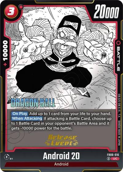 Android 20 FB06-016 Manga Booster 02 Release Event Cards Fusion World card