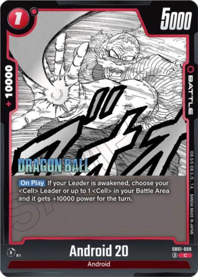 Android 20 SB01-008 Manga Booster 01 Fusion World card
