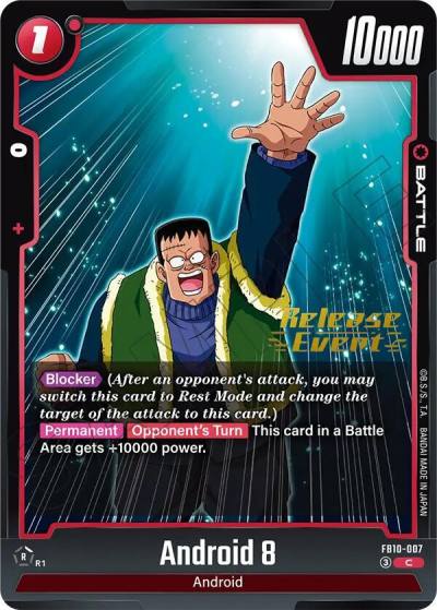 Android 8 FB10-007 Cross Force Release Event Cards Fusion World card