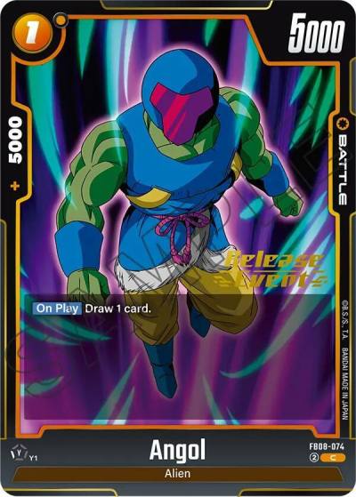 Angol FB08-074 Saiyan's Pride Release Event Cards Fusion World card