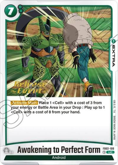 Awakening to Perfect Form FB02-100 Blazing Aura Release Event Cards Fusion World card