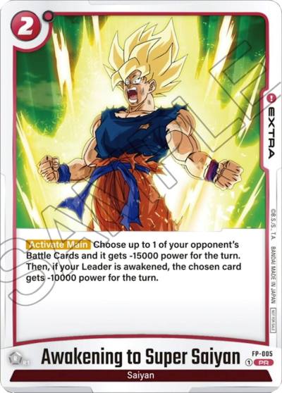 Awakening to Super Saiyan FP-005 Fusion World Promotion Cards and Packs Fusion World card