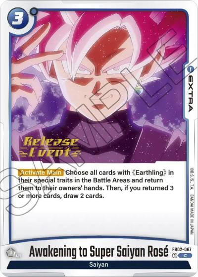 Awakening to Super Saiyan Rose FB02-067 Blazing Aura Release Event Cards Fusion World card