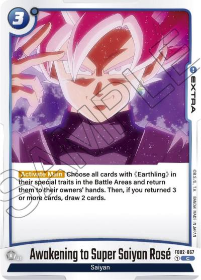 Awakening to Super Saiyan Rose FB02-067 Blazing Aura Fusion World card