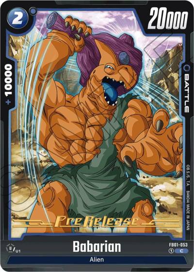 Babarian FB01-053 Awakened Pulse Pre-Release Cards Fusion World card