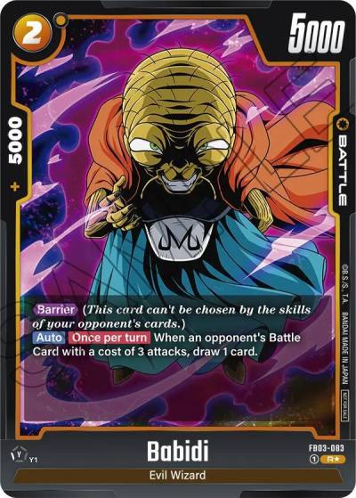 Babidi Championship Pack 02 FB03-083 Tournament and Championship Promos Fusion World card