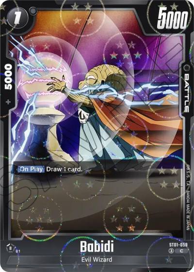 Babidi Dragon Ball Pattern ST01-059 Story Booster 01 Fusion World card