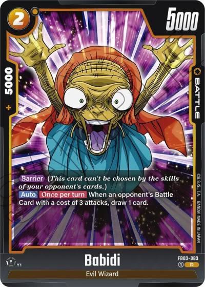 Babidi FB03-083 Raging Roar Fusion World card
