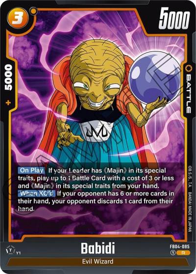 Babidi FB04-085 Ultra Limit Fusion World card