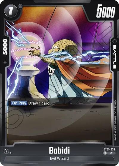 Babidi ST01-059 Story Booster 01 Fusion World card
